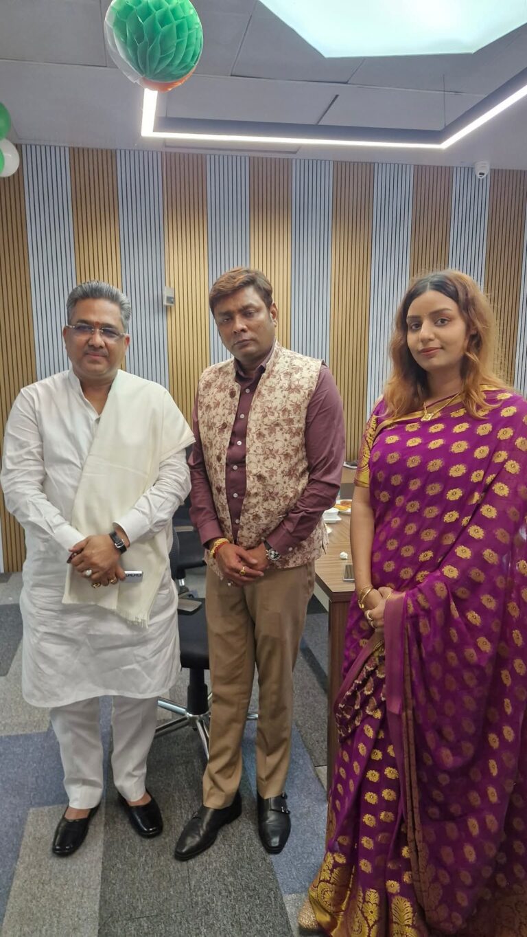 News India 24×7 चैनल के मुख्यालय पर संगठन शिल्पकार, भाजपा के राष्ट्रीय महामंत्री आदरणीय सुनील बंसल जी पधारे और अपना स्नेह व आशीर्वाद प्रदान किया: शैलेंद्र शर्मा (चेयरमैन)