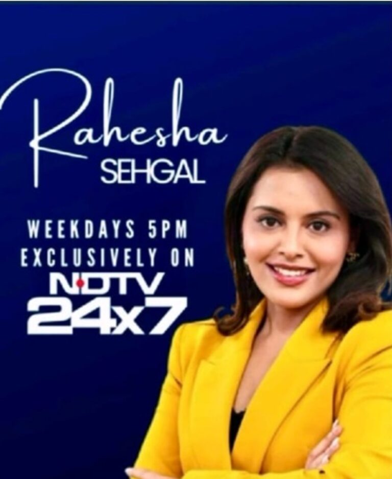 NDTV में रहेशा सहगल की ग्रैंड एंट्री,बड़ी जिम्मेदारी के साथ इन दो शो की मिली कमान