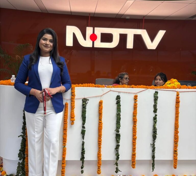 अब NDTV में एंकर साक्षी गुप्ता की ग्रैंड एंट्री,चीफ पीपल अधिकारी पूर्वा मिश्रा ने दी जानकारी