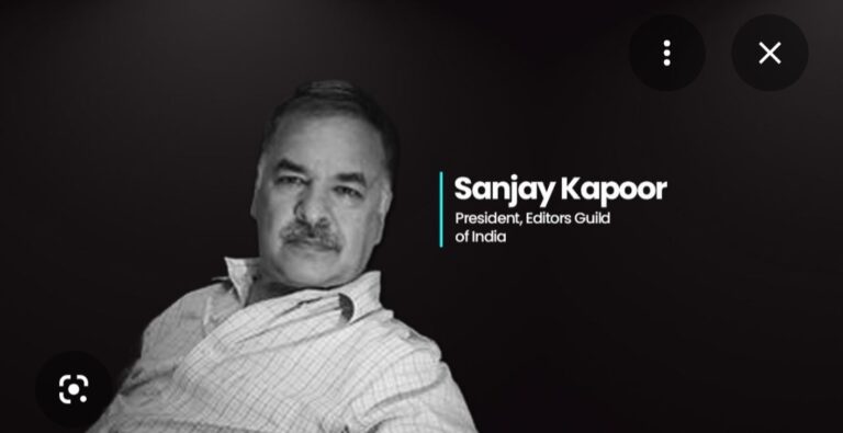एडिटर्स गिल्ड ऑफ इंडिया के निर्विरोध अध्यक्ष चुने गए संजय कपूर, Media4samachar से बातचीत में दी जानकारी