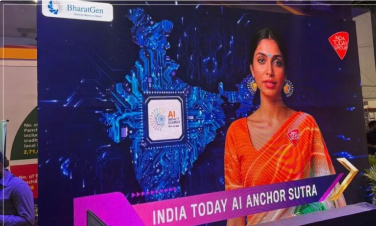 India AI Impact Summit में इंडिया टुडे ग्रुप ने लॉन्च किया AI न्यूज एंकर Sutra
