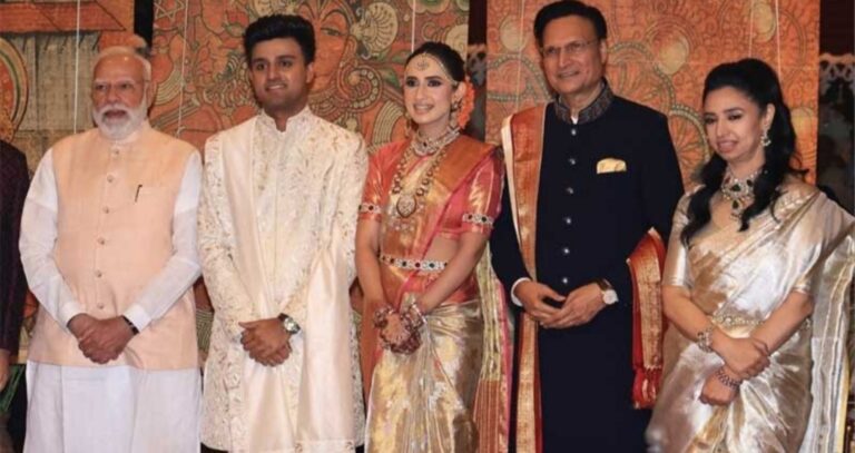 इंडिया टीवी के चेयरमैन रजत शर्मा की बेटी के विवाह समारोह में शामिल हुए पीएम मोदी व योगी आदित्यनाथ सहित कई हस्तियां