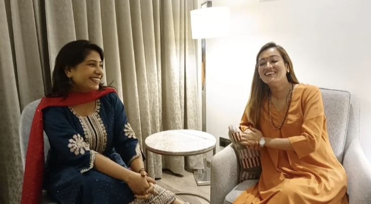 नोएडा में नए पॉडकास्ट स्टूडियो का शुभारंभ,एंकर नेहा दुबे शर्मा के शो में जल्द दिखेंगी साध्वी हर्षानन्द रिझारिया